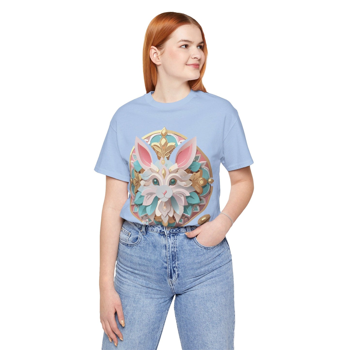 Medallion Graphic Unisex 100 Cotton Vintage Animal Medal Artwork Tee 88