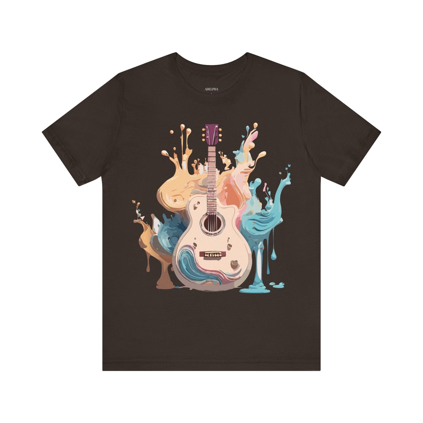 Music Graphic Unisex 100 Cotton Vintage Art with Musical Elements Tee 67