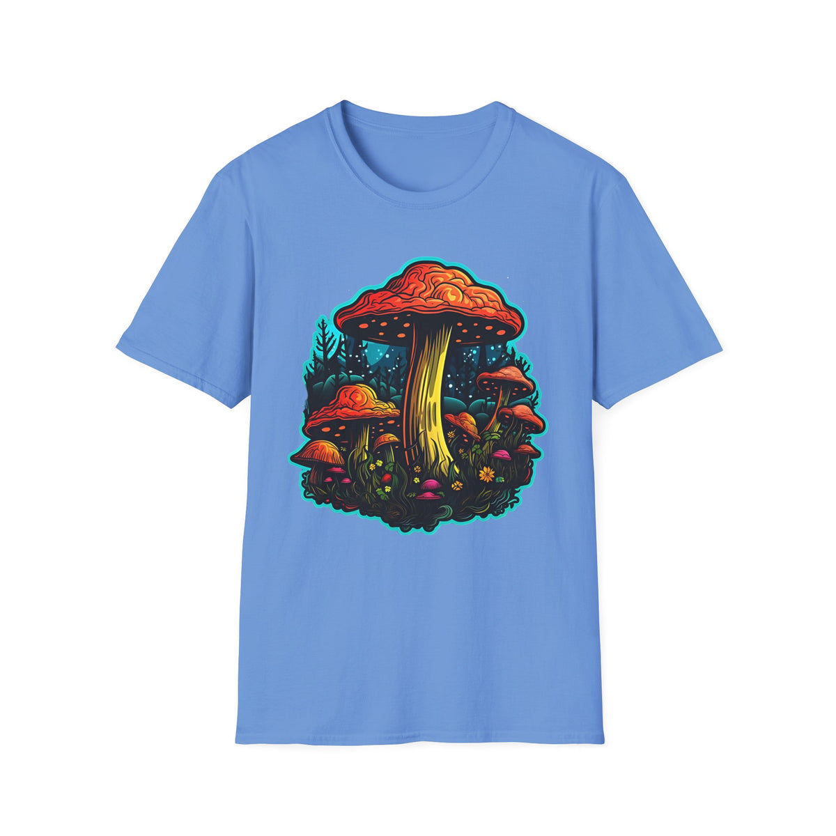 Funny Mashroom Graphic Tee Gildan Unisex 100 Cotton Tee Shirt h22