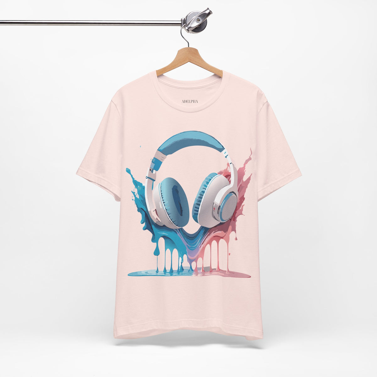 Music Graphic Unisex Cotton Bella+Canvas Tee with Art Design m159