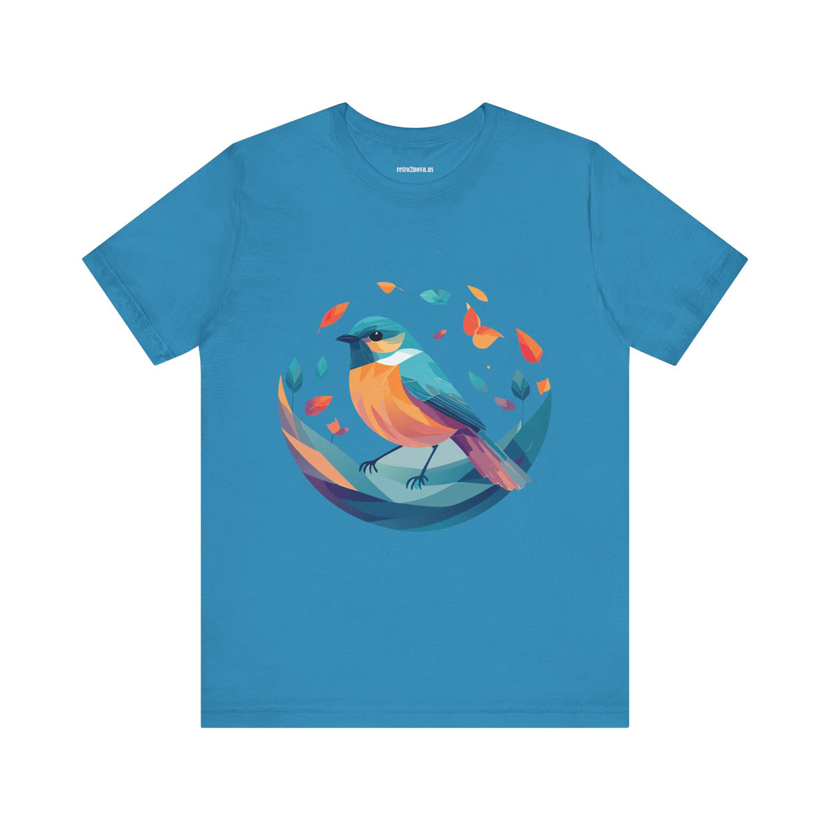 Bird Graphic Unisex Cotton Bella+Canvas Tee with Animal Design ab6