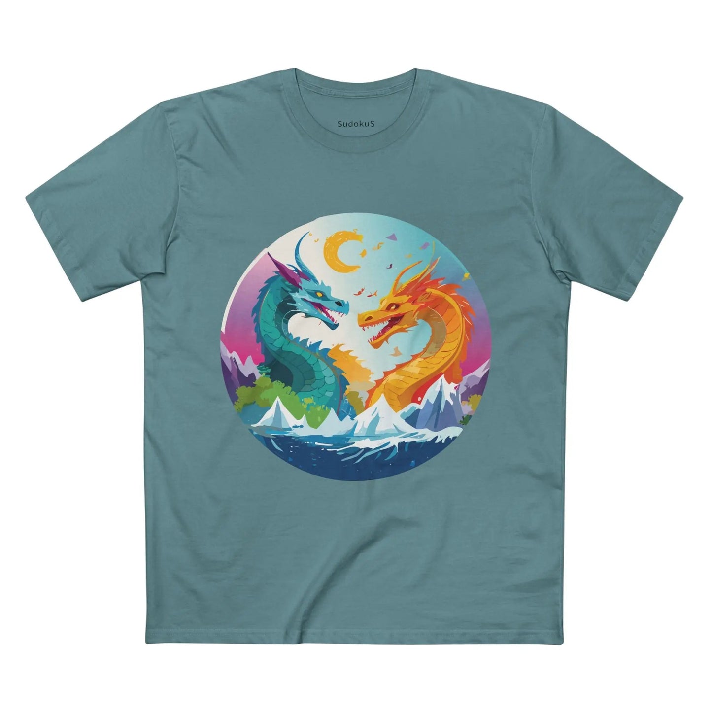 Dragon Graphic Unisex 100 Cotton Staple Tee 17