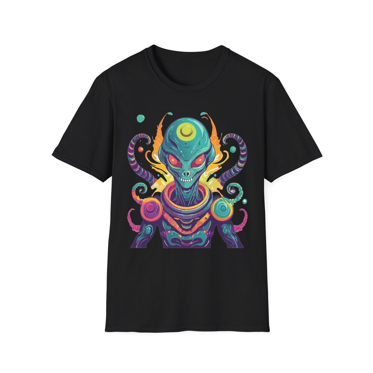 Alien Cosmos Graphic Tee Gildan Unisex 100 Cotton Tee Shirt a6