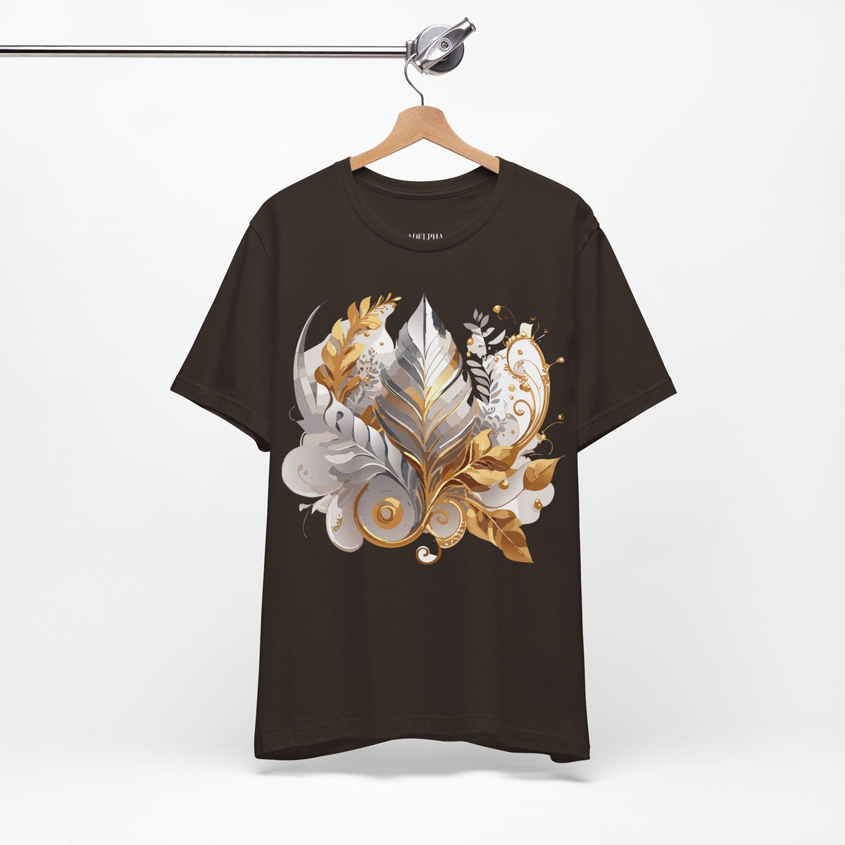 Jewelry Graphic Unisex Cotton Bella+Canvas Tee with Gemstones Art Design m46