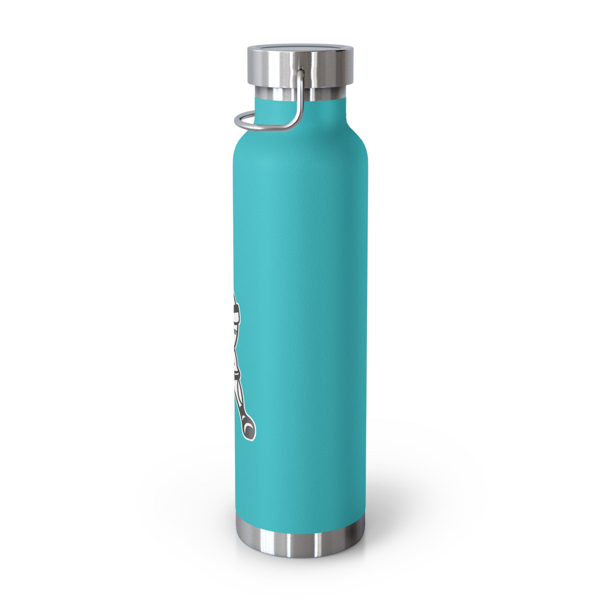 22oz Copper Insulated Water Bottle with Cartoon Design - CV9