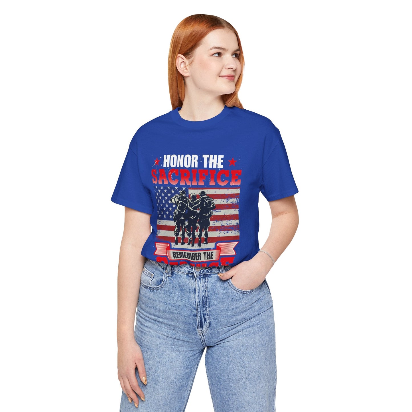 American Flag Graphic Unisex Cotton T-Shirt v24