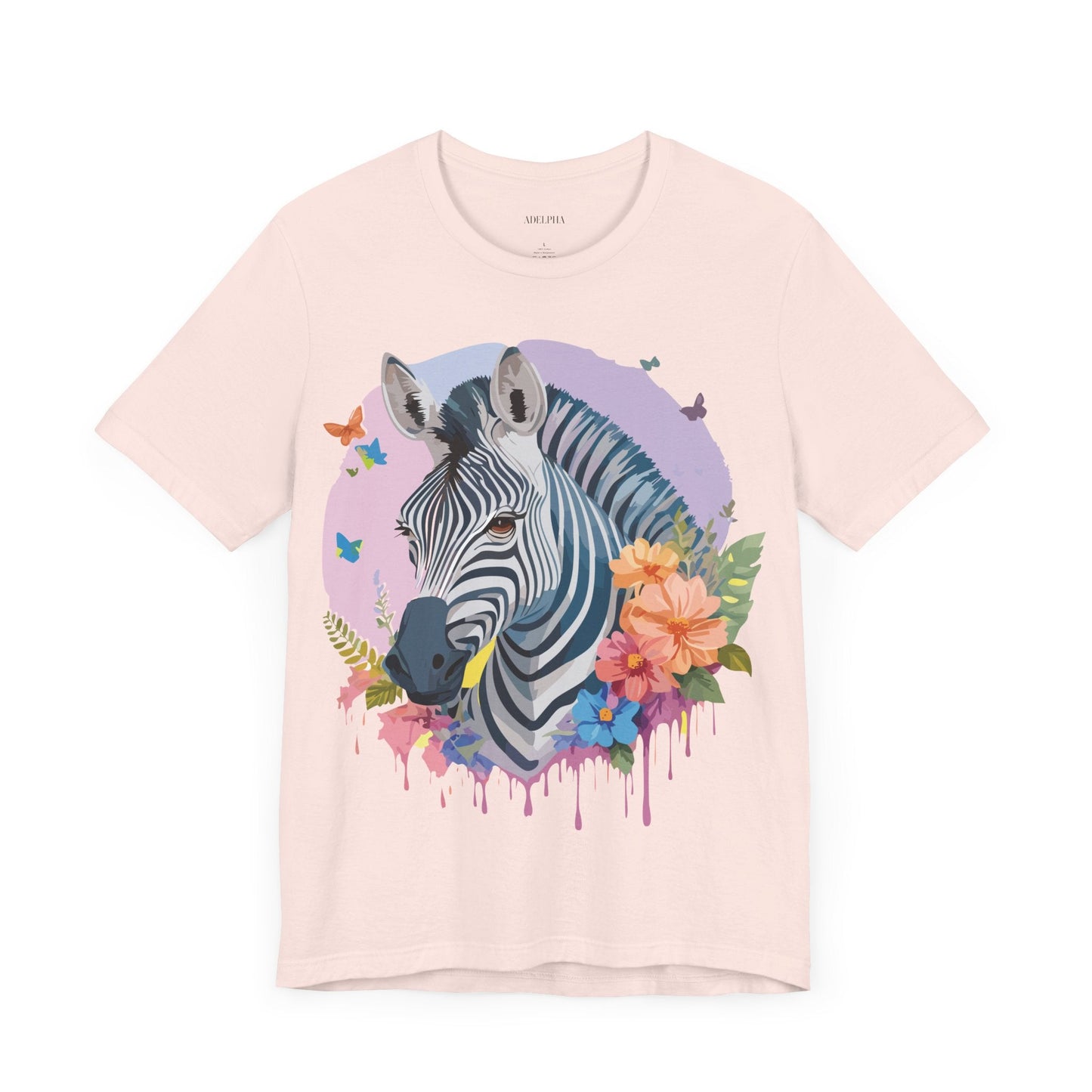 Adelpha Zebra Graphic Tee Unisex Jersey Short Sleeve Vintage Inspired Artwork Tee Shirt
