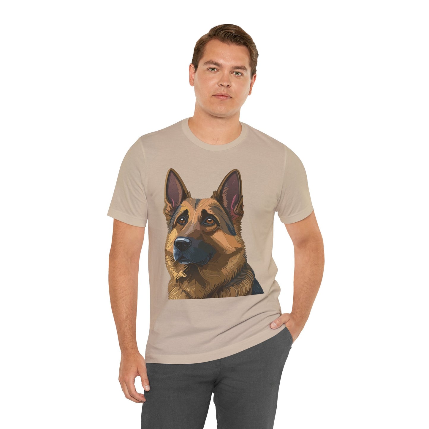 Unisex Animal Shirt With Art Design Tee Wild Animals Print Short Sleeve Comfort Tee