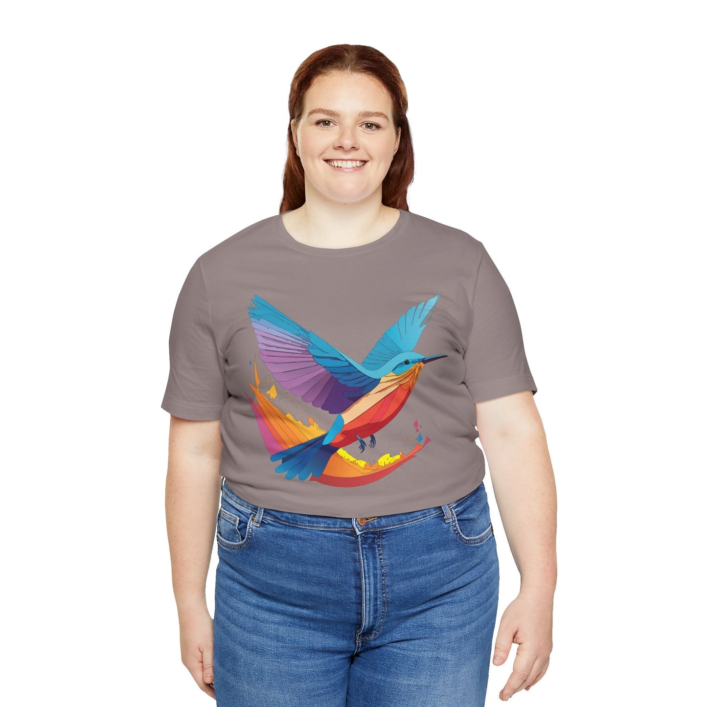 Unisex Animal Shirt Art Design Tee With Wild Animals Print Soft Comfortable Short Sleeve Tee