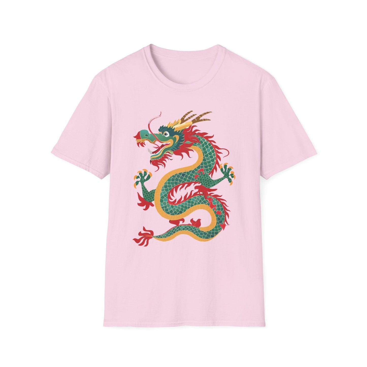 Dragon T Shirt Unisex Dragon Shirt With Animal Art Design Gildan Softstyle Tee 100 Cotton