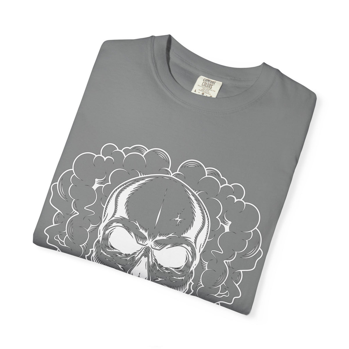 Camiseta unisex de algodón con calavera 