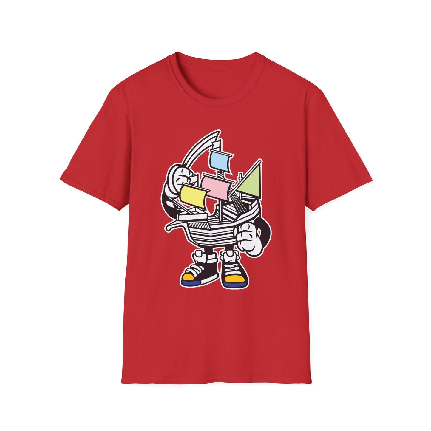 Cartoon T Shirt Animation Tee Funny Unisex Gildan Softstyle 64000 Short Sleeve Cotton