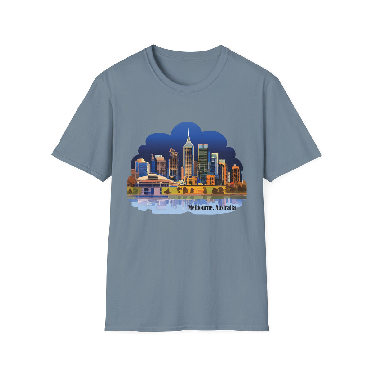 Melbourne Skyline T-Shirt | Cityscape Illustration