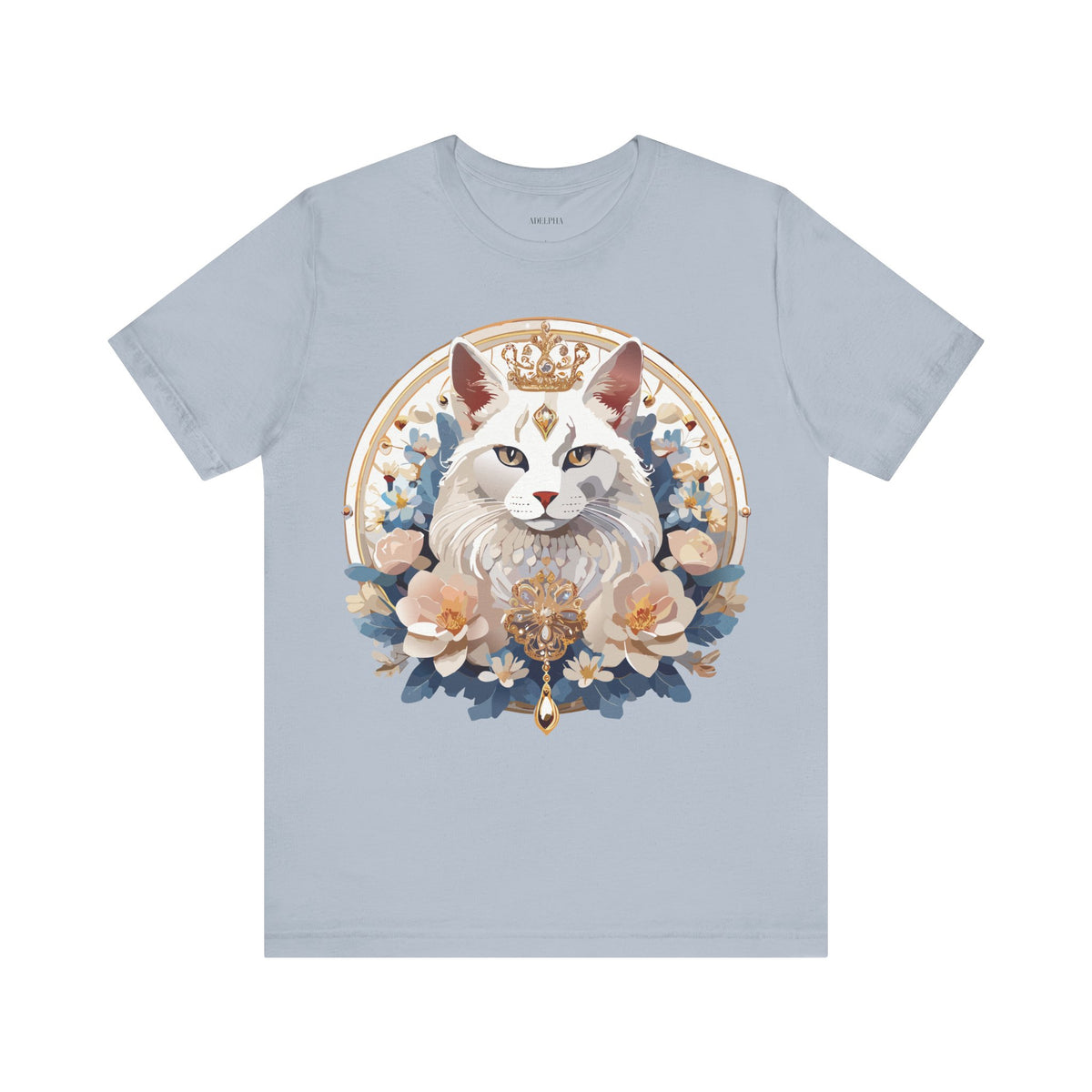 Medallion Graphic Unisex Cotton Bella+Canvas Tee with Floral Art Design m61
