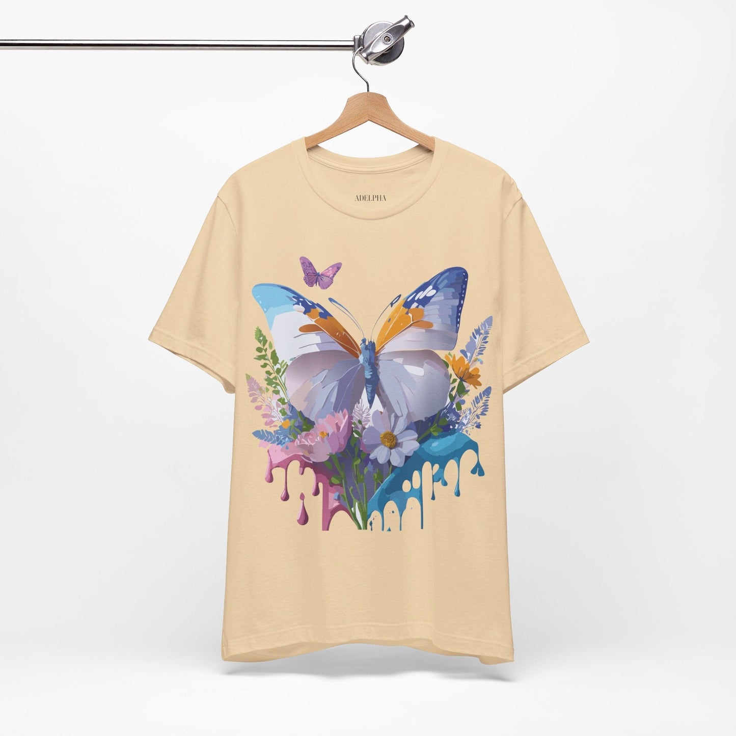 Butterfly Graphic Tee From Adelpha Vintage Artwork Unisex Short Sleeve Shirt