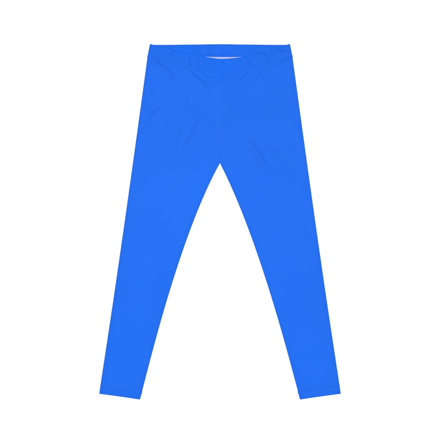 Digital Blue Color Women's Poly-Span Casual Leggings XS-2XL