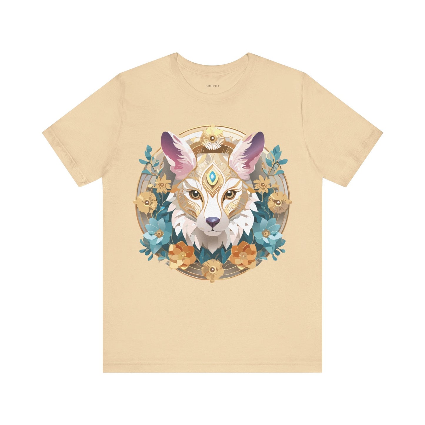 Medallion Graphic Unisex 100 Cotton Vintage Animal Medal Artwork Tee 84