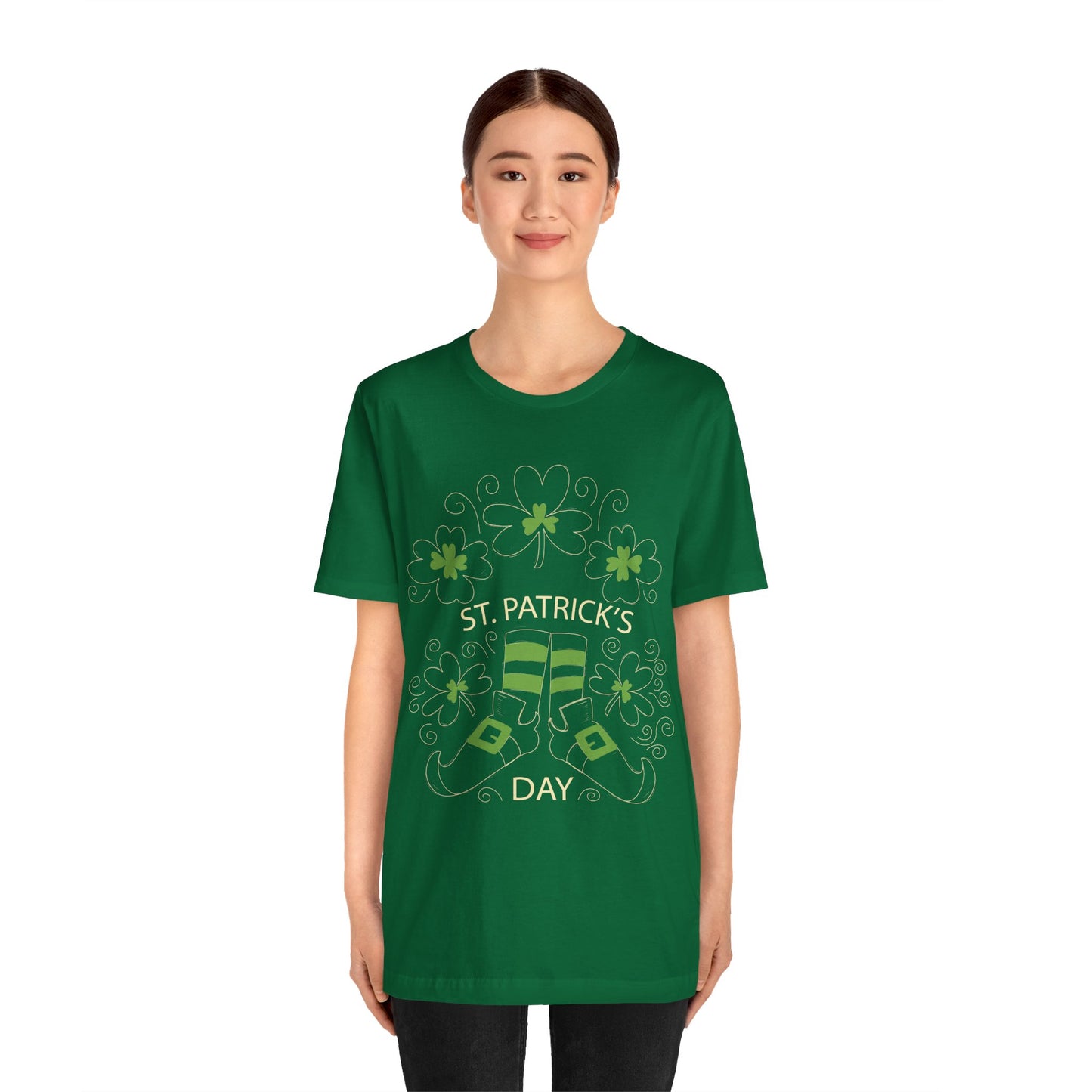 Unisex Cotton Tee Shirt with Lucky Prints