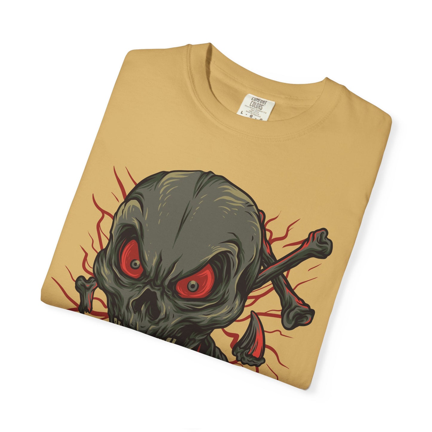 Camiseta unisex de algodón con calavera 