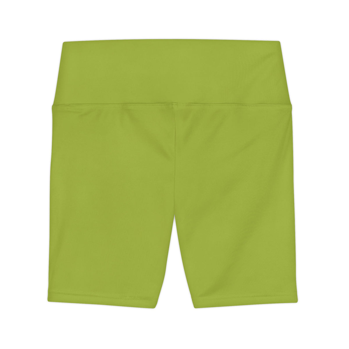 Lime Green Women's Lime High-Waist Workout Shorts — Lightweight Active Bike Shorts