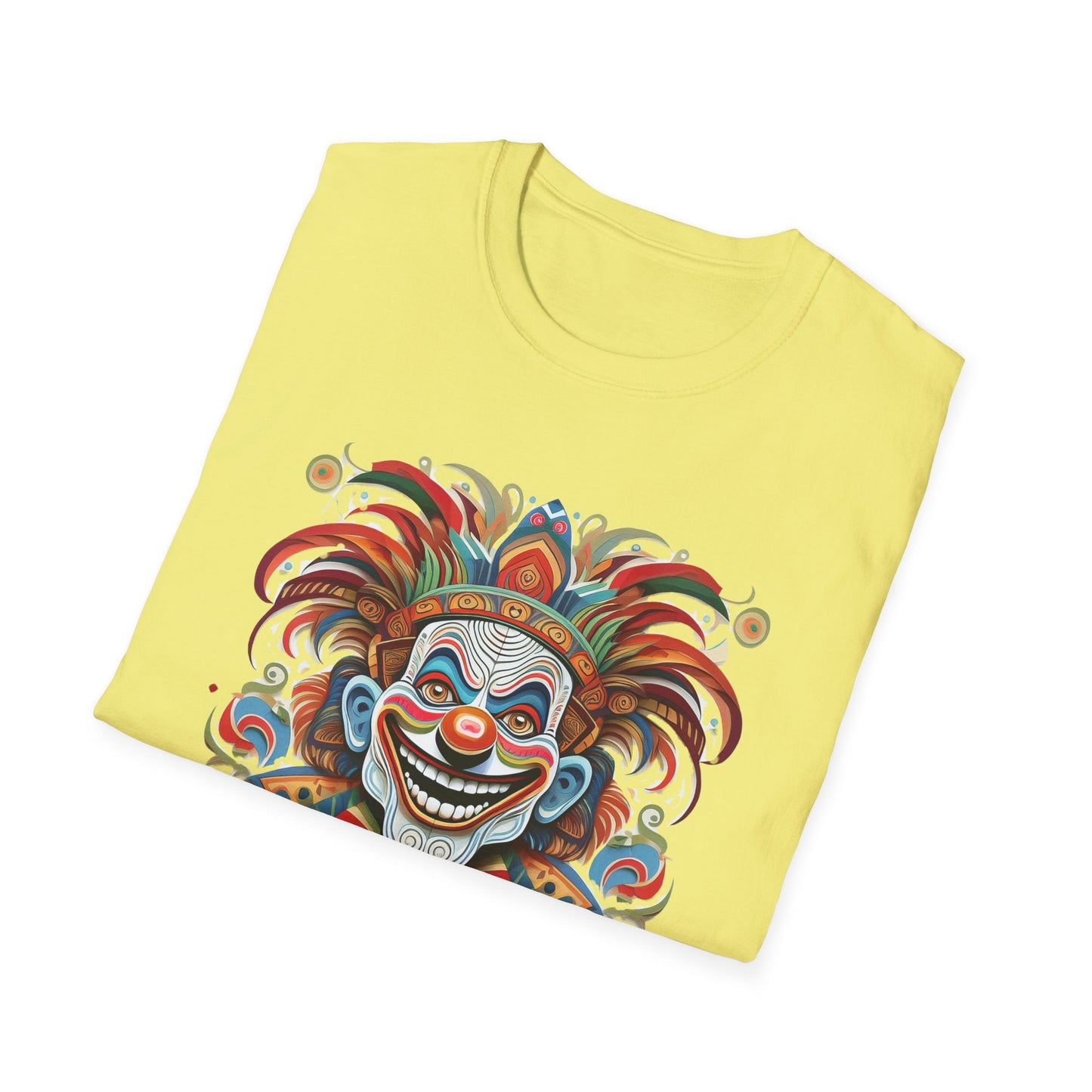 Clown Shirt Unisex Tee Funny Man Circus Shirt Scary Man Tee Gildan Softstyle 64000