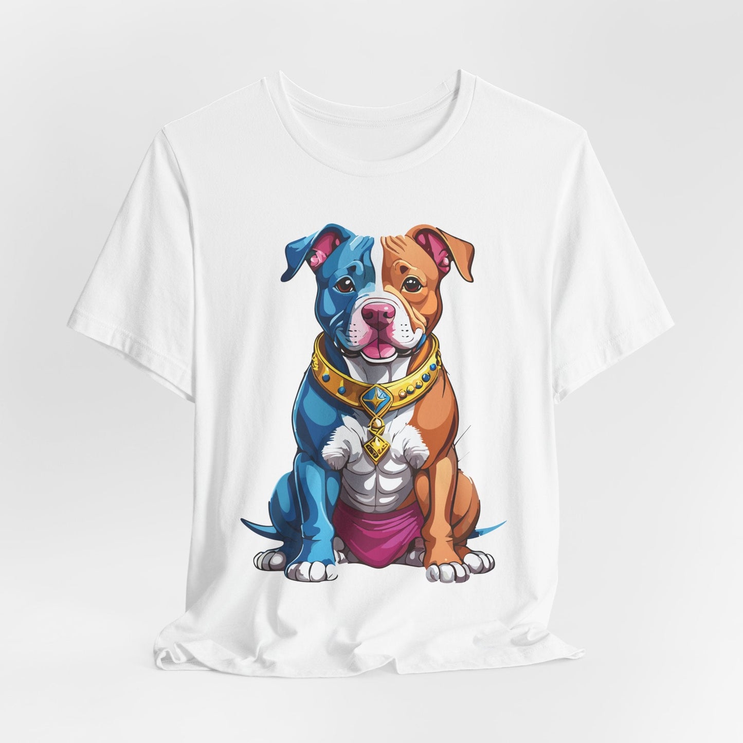 Unisex Animal Shirt Art Design Tee With Wild Animals Print Short Sleeve Jersey Tee