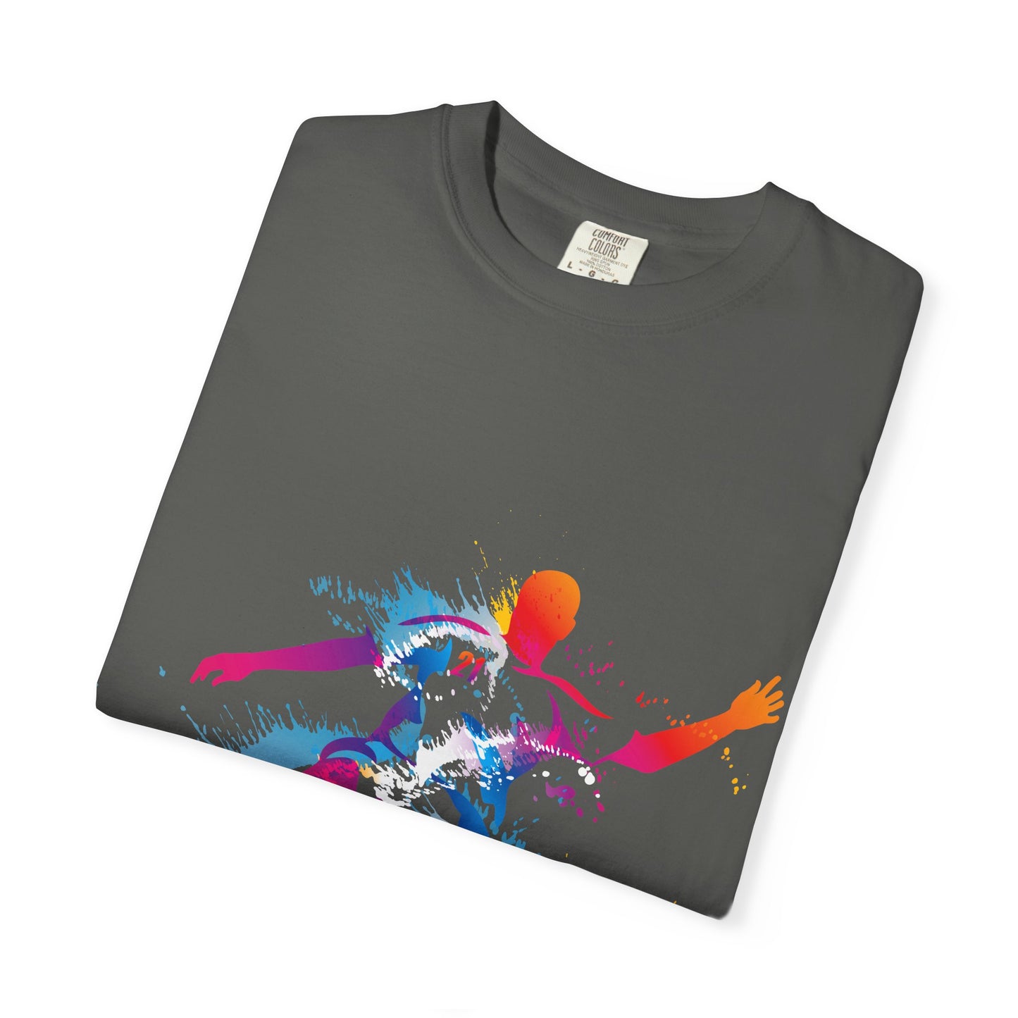 Sports Graphic Unisex T-Shirt Garment Dyed Cotton Relaxed Fit Comfort Colors 4