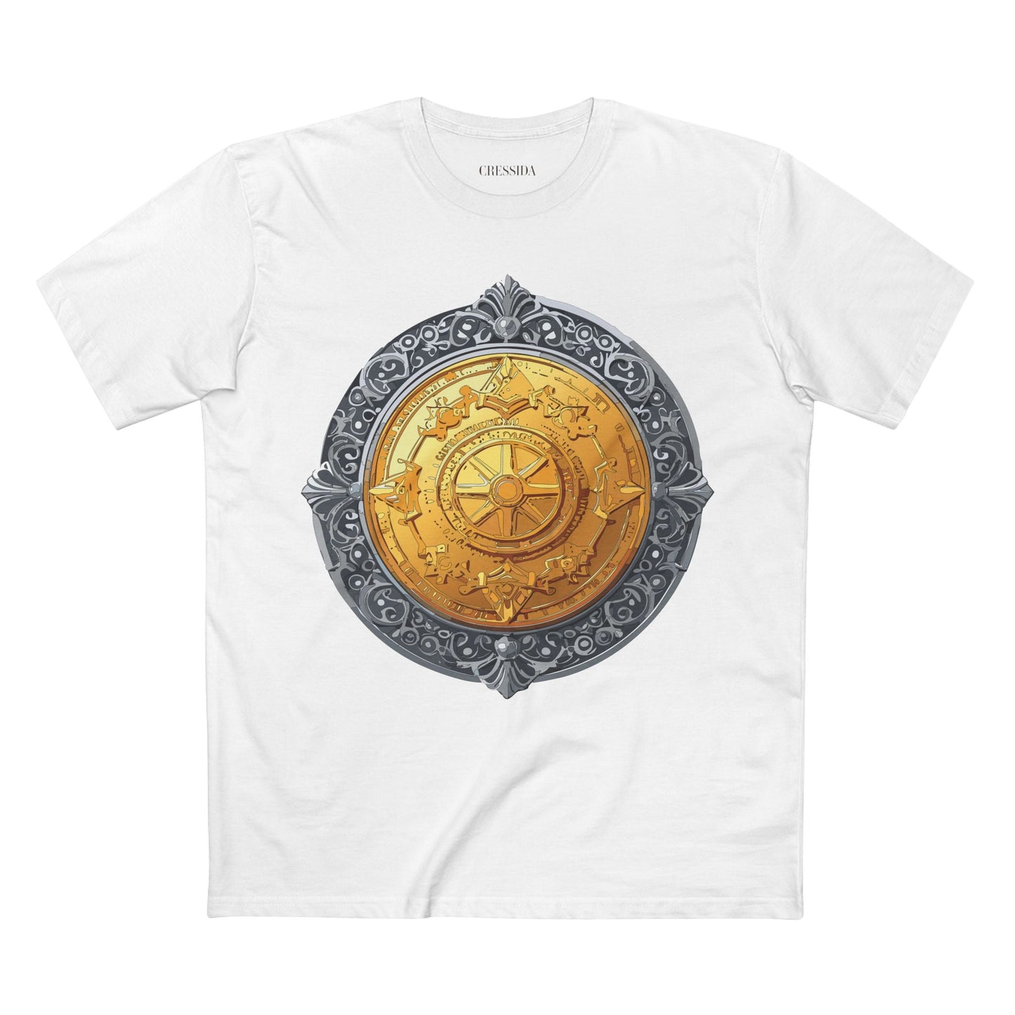 Antique Gold Coin Graphic Design T-Shirt Unisex 100 Cotton With Golden Print Artwork Tee 10