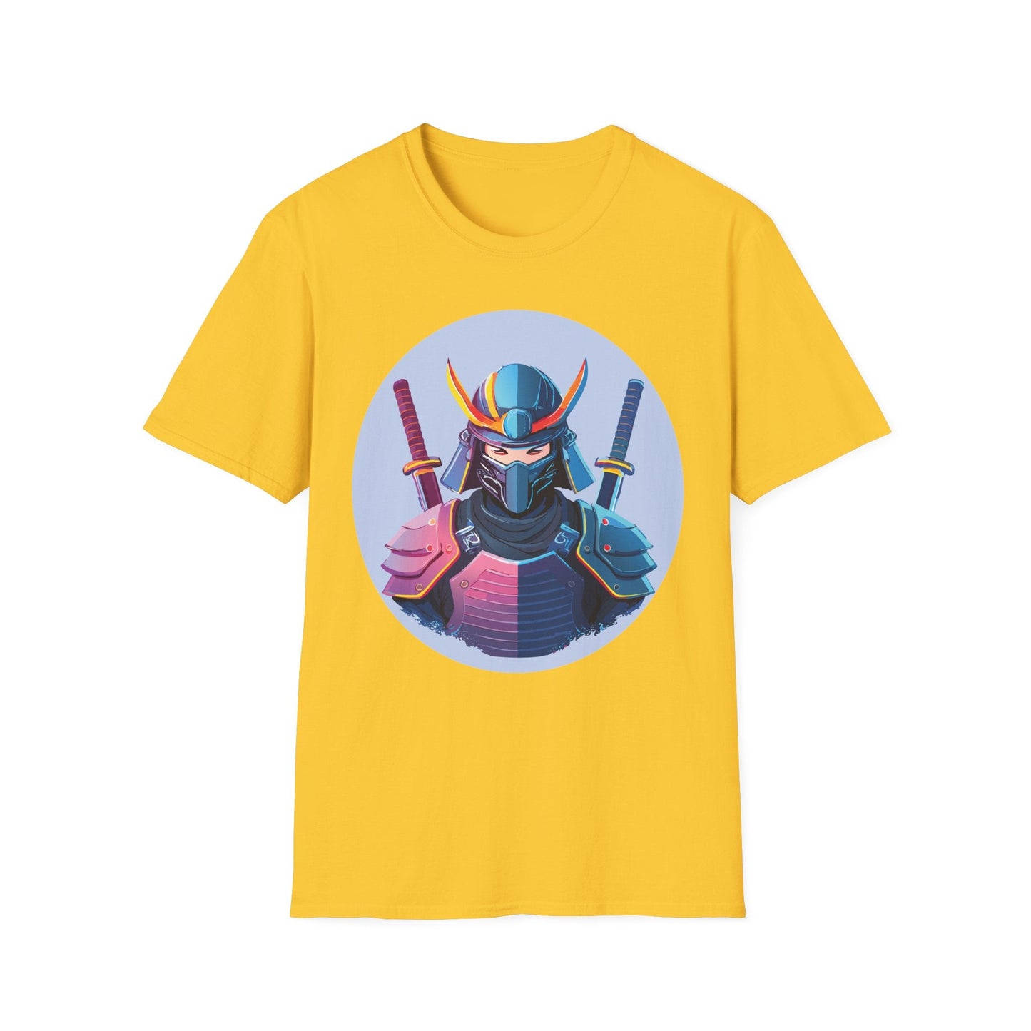 Samurai T Shirt Unisex Softstyle Gildan 64000 Breathable Cotton Tee For Everyday Wear