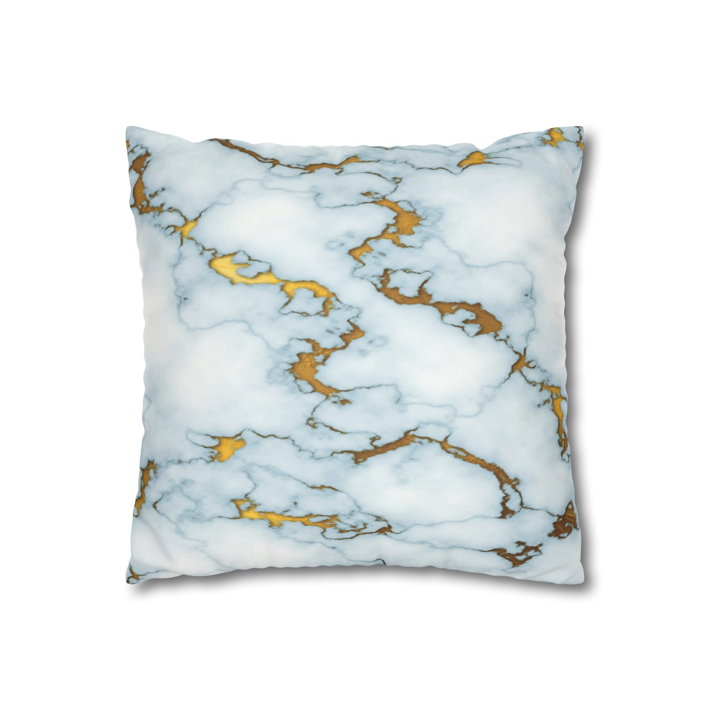 Faux Suede Pillowcase with Abstract print