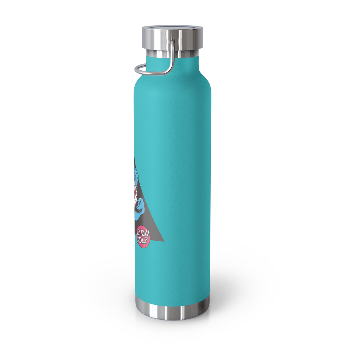 22oz Copper Insulated Water Bottle with Cartoon Design - CV61