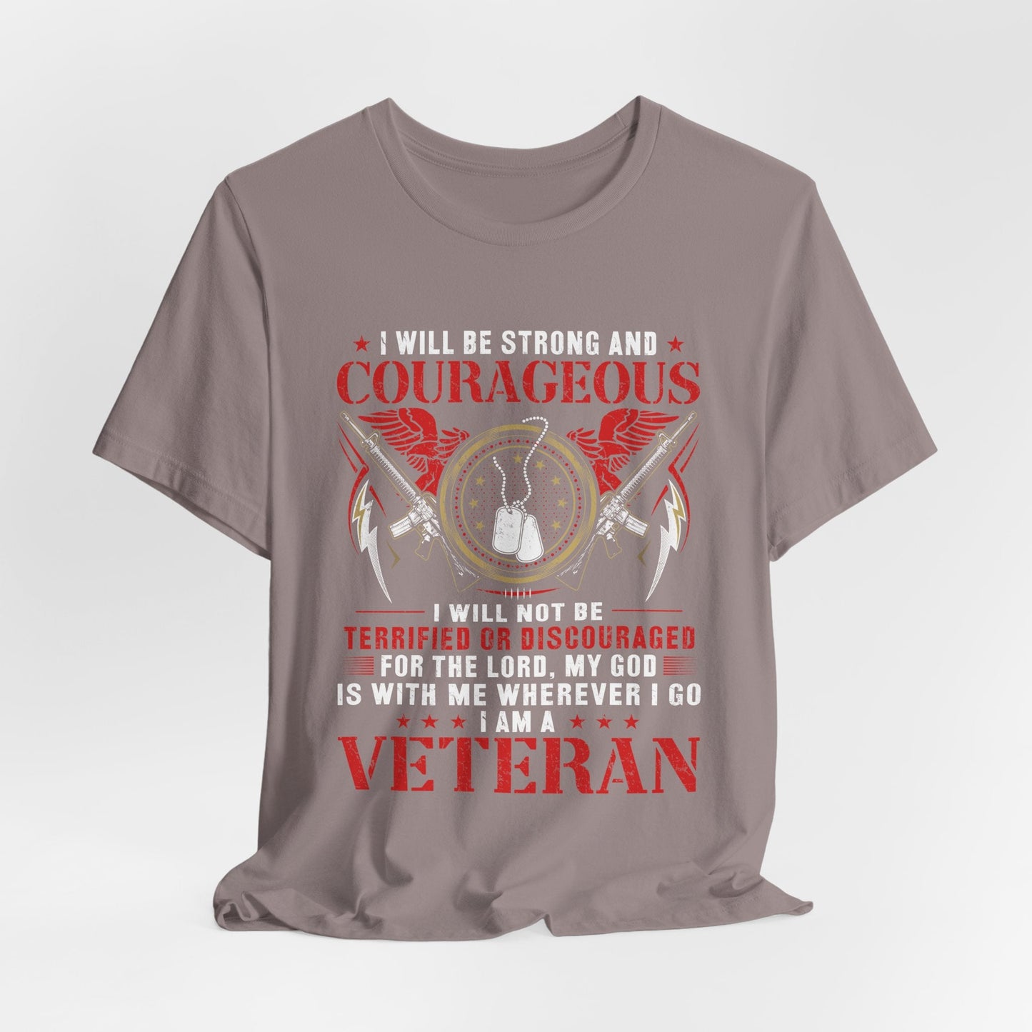 Army Veteran Patriotic Graphic Design Unisex Cotton T-Shirt v37