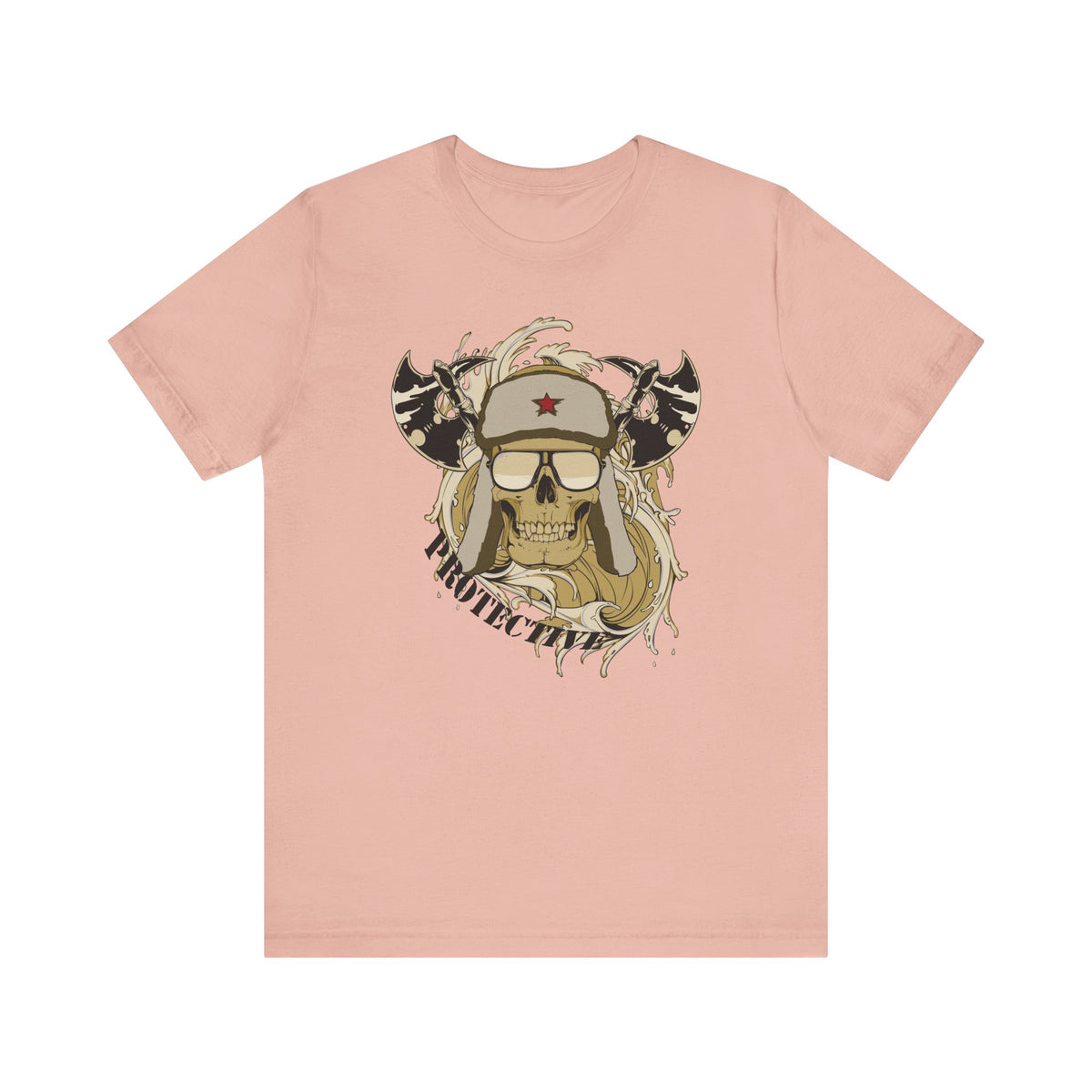 Viking Skull Graphic with Horned Helmet T-Shirt Captain Design Unisex Cotton Tee Art-41
