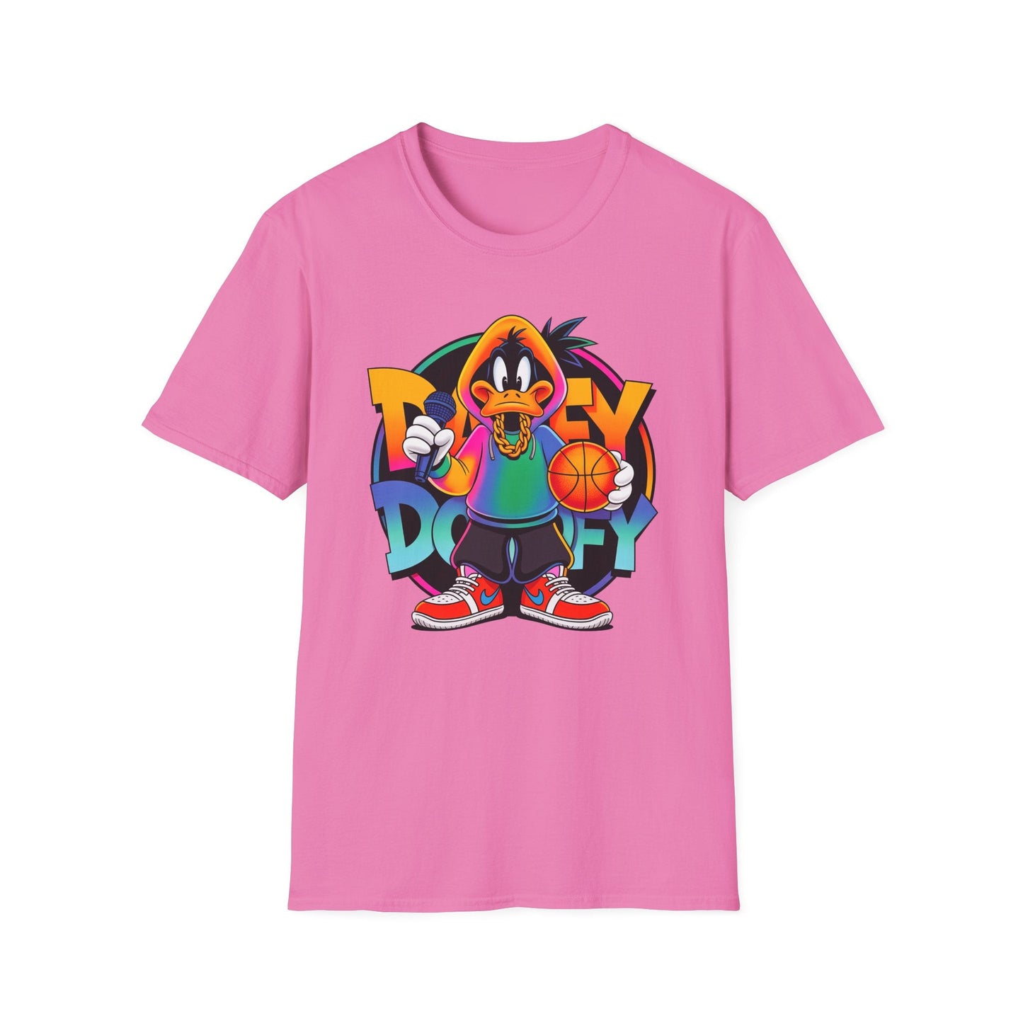 Funny Cartoon Animals T Shirt With Animation Print Unisex Softstyle Graphic Cotton Tee