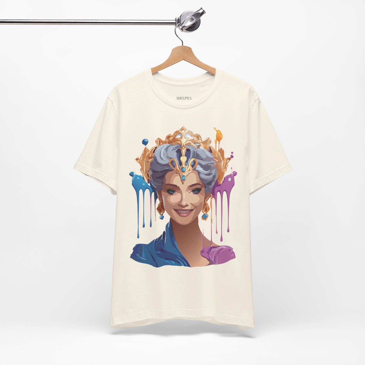Queen Graphic Tee Unisex Jersey Short Sleeve Adelpha Art Design Vintage Inspired