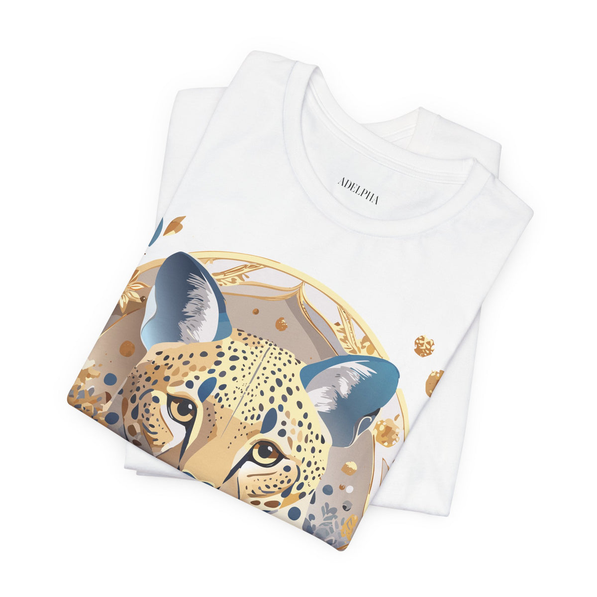 Medallion Graphic Unisex Cotton Bella+Canvas Tee with Art Design d62