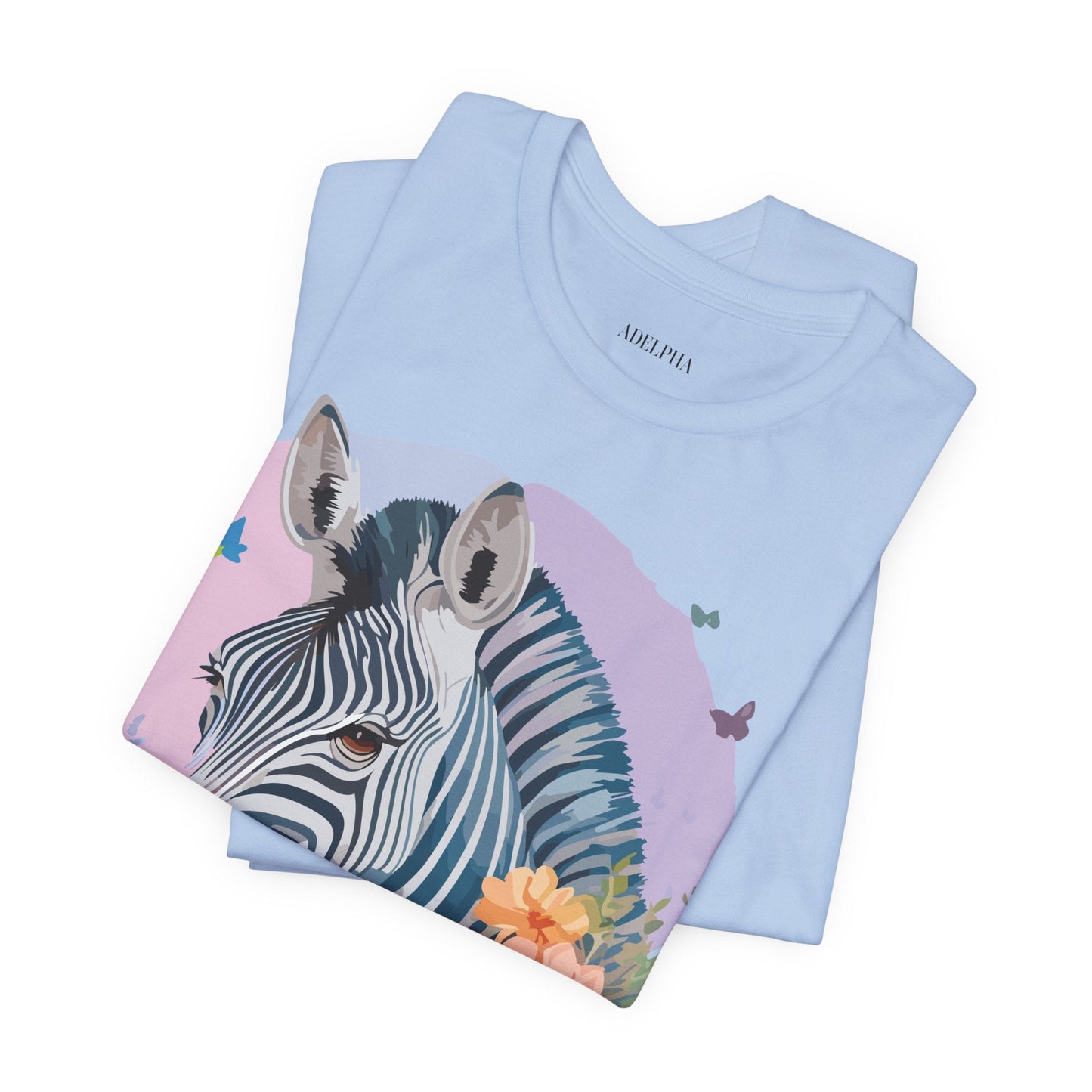 Adelpha Zebra Graphic Tee Unisex Jersey Short Sleeve Vintage Inspired Artwork Tee Shirt