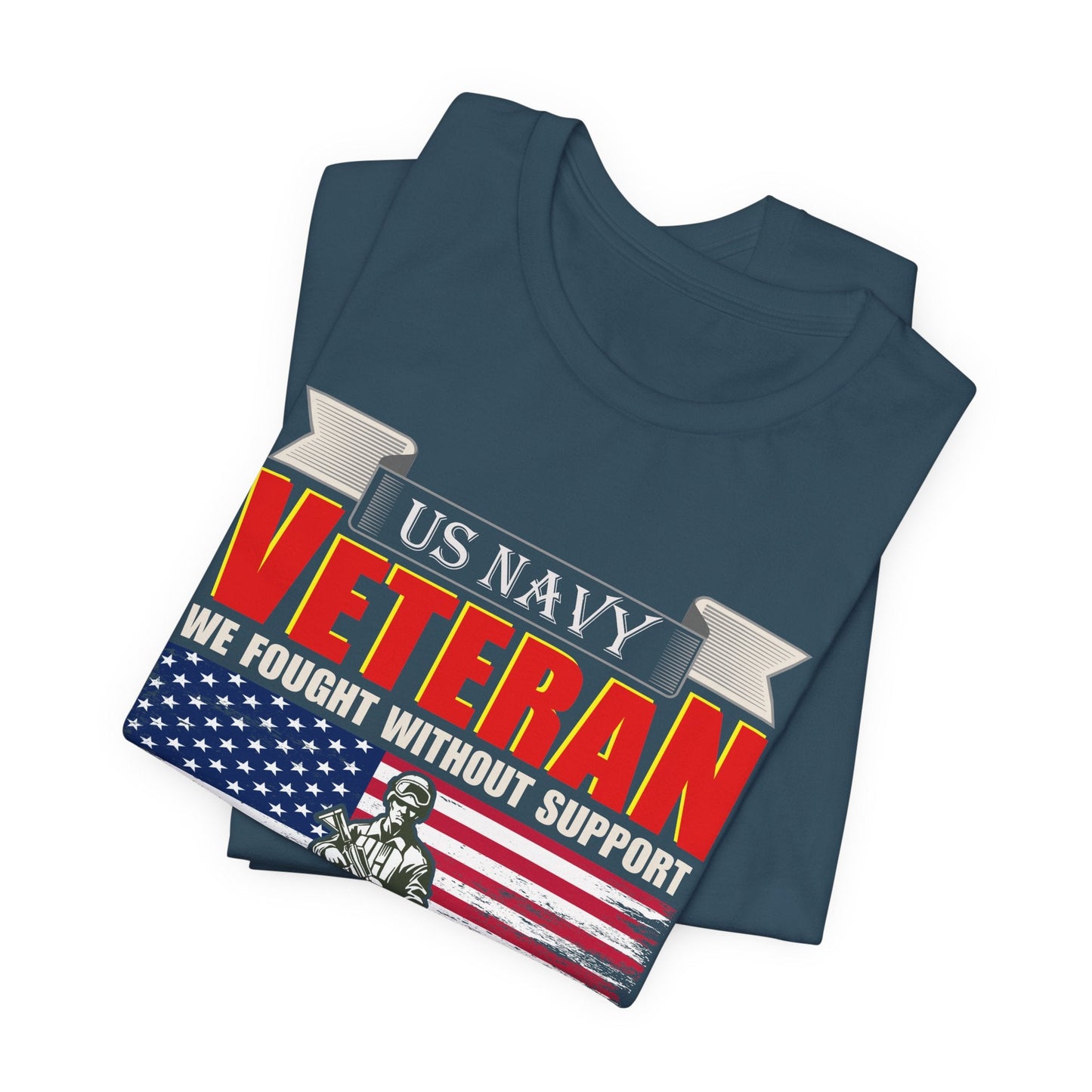 Army Veteran Patriotic Graphic Design Unisex Cotton T-Shirt v42