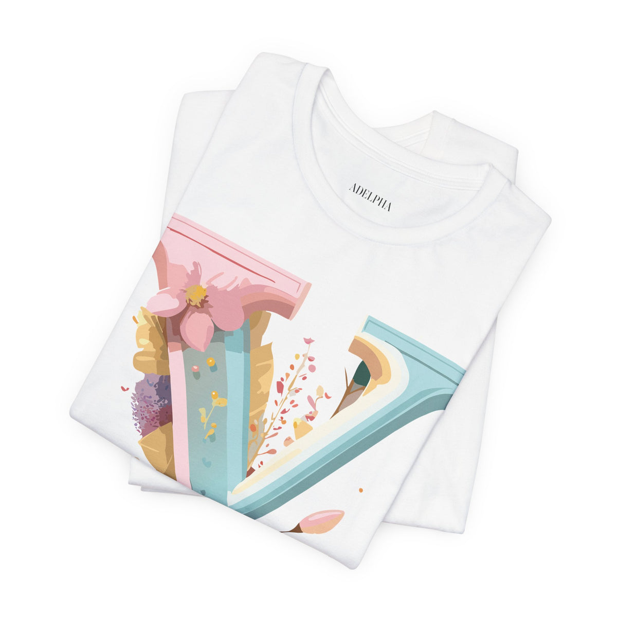 Letter Y Graphic Unisex Cotton Bella+Canvas Tee with Art Letter Design