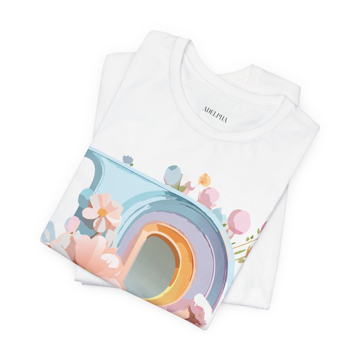 Letter P Graphic Unisex Cotton Bella+Canvas Tee with Art Letter Design