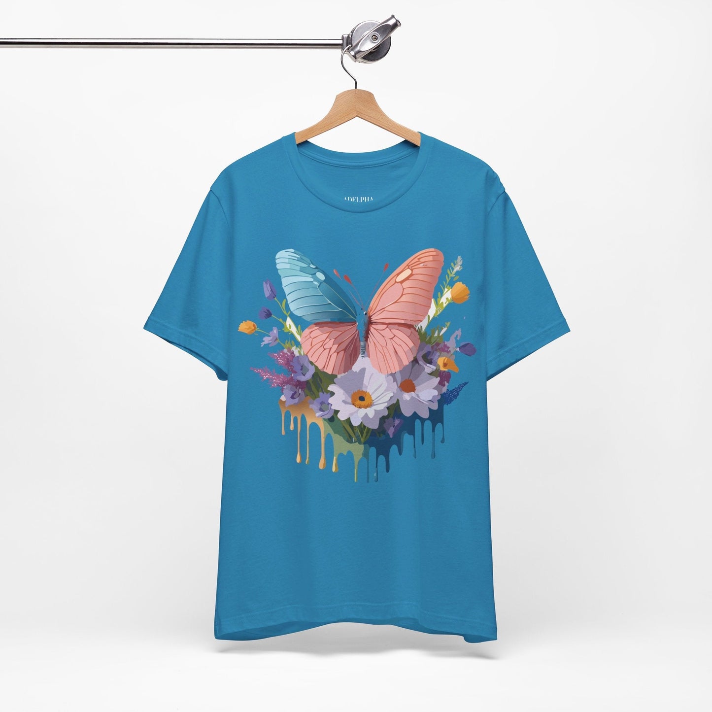Butterfly Graphic Tee Unisex Adelpha Art Vintage Inspired Short Sleeve Shirt
