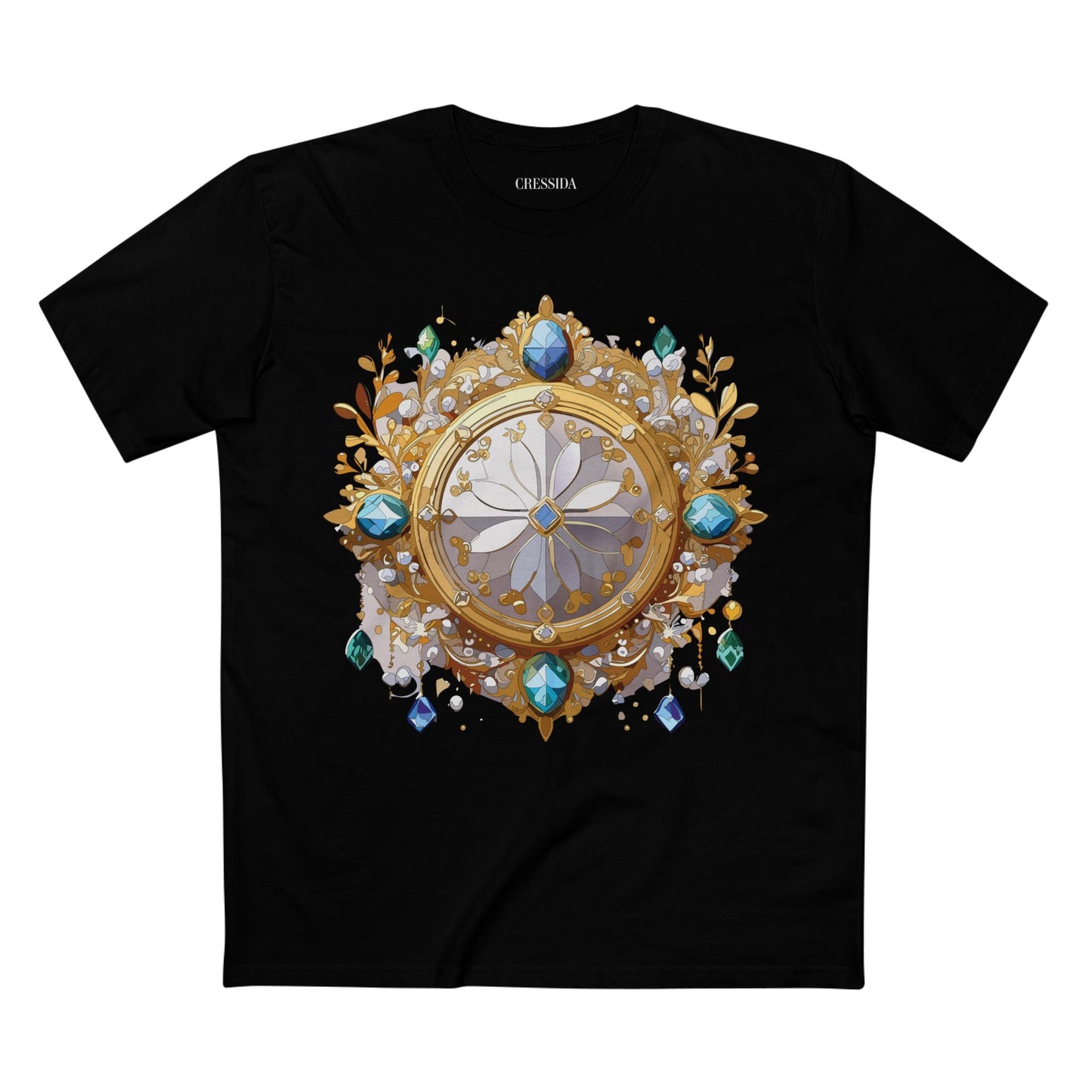 Medallion Graphic T-Shirt Unisex 100 Cotton With Gold Art Design Medal Tee 13