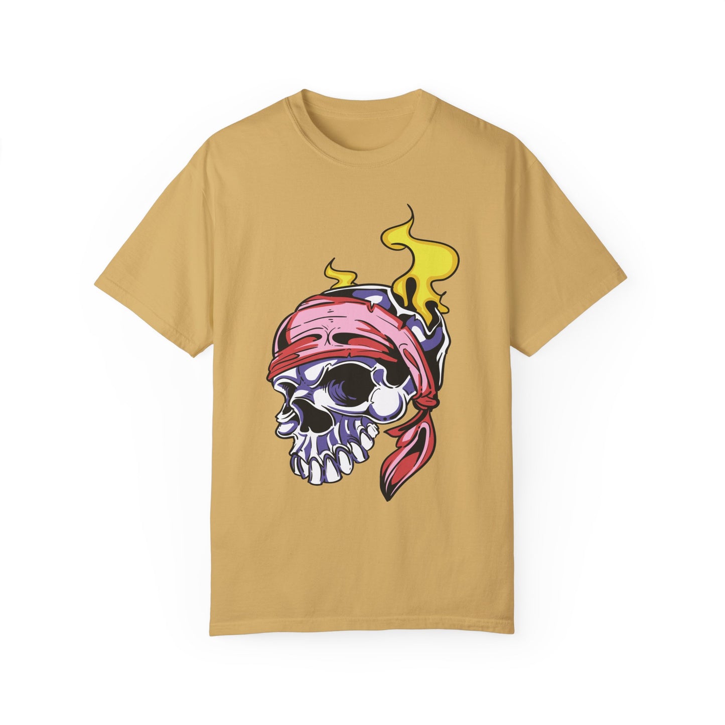 Unisex Cotton Tee Shirt with Skull