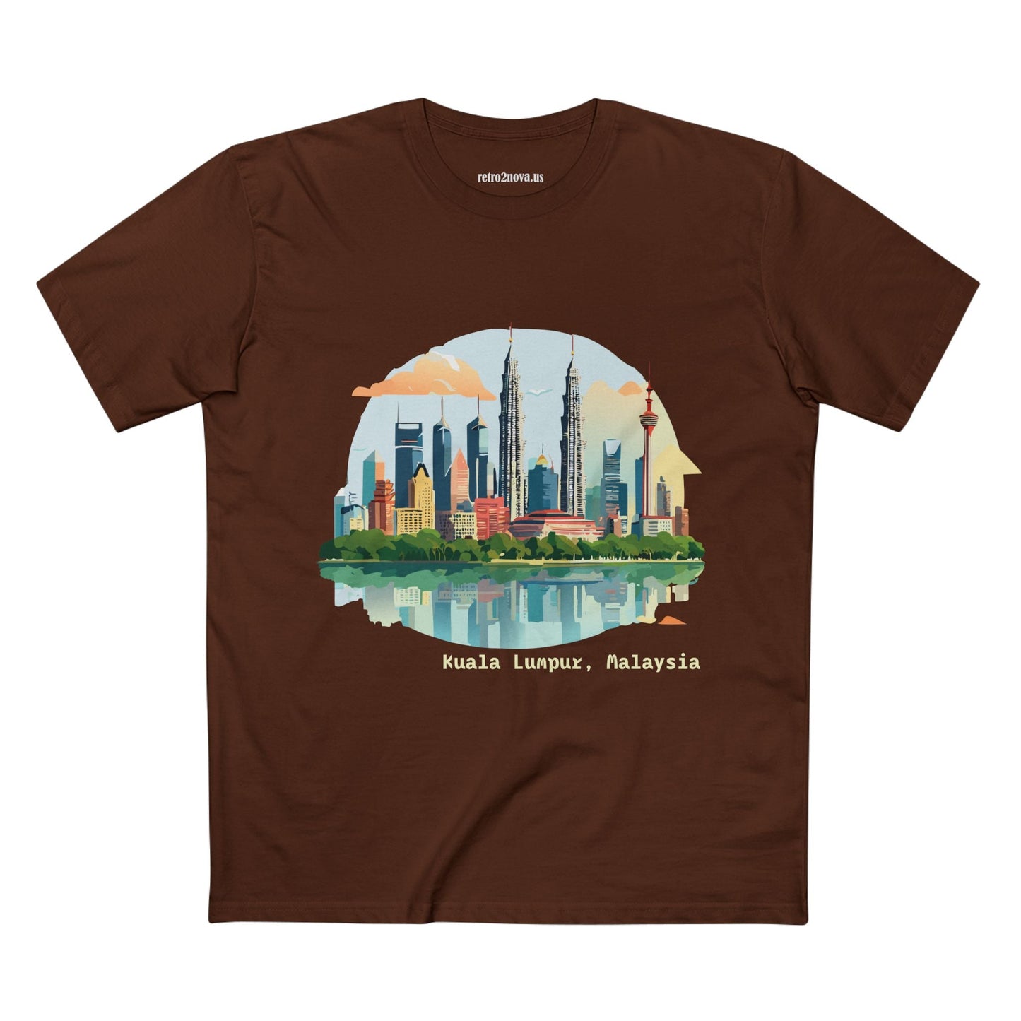 Kuala Lumpur Travel Shirt Unisex Premium Cotton Art Tee with Original Design for Travel Enthusiasts