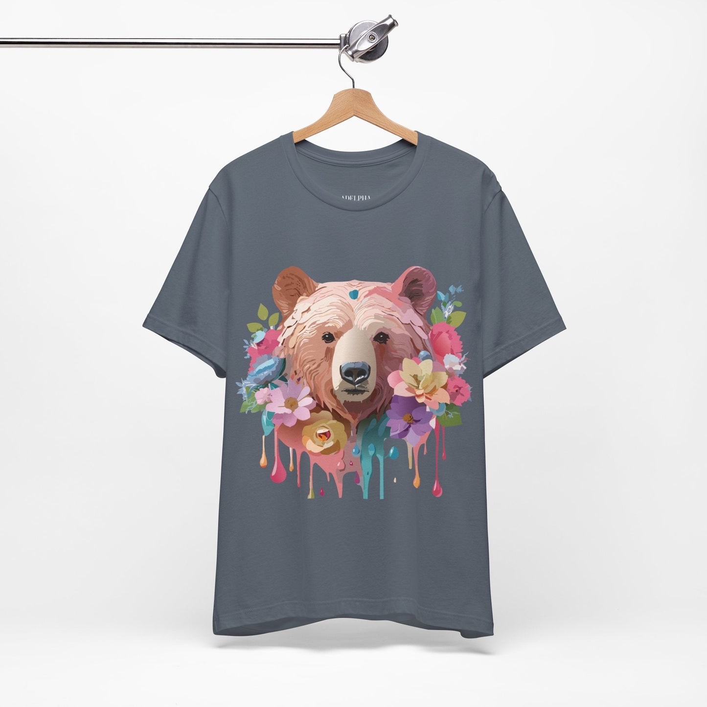 Bear Graphic T Shirt Unisex Adelpha Vintage Art Design Tee Edition