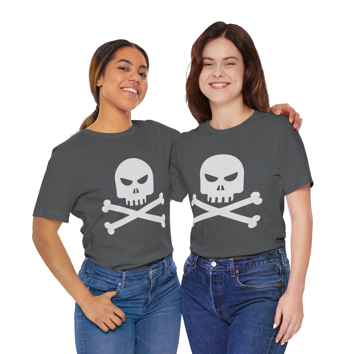 Unisex Cotton Tee Shirt with Skull