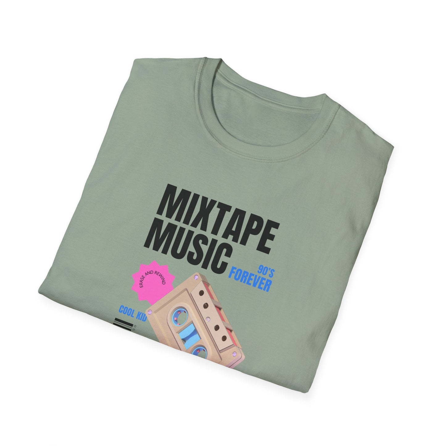 Mixtape Music Vintage Cassette T-Shirt Unisex Cotton Retro Audio Graphic Tee