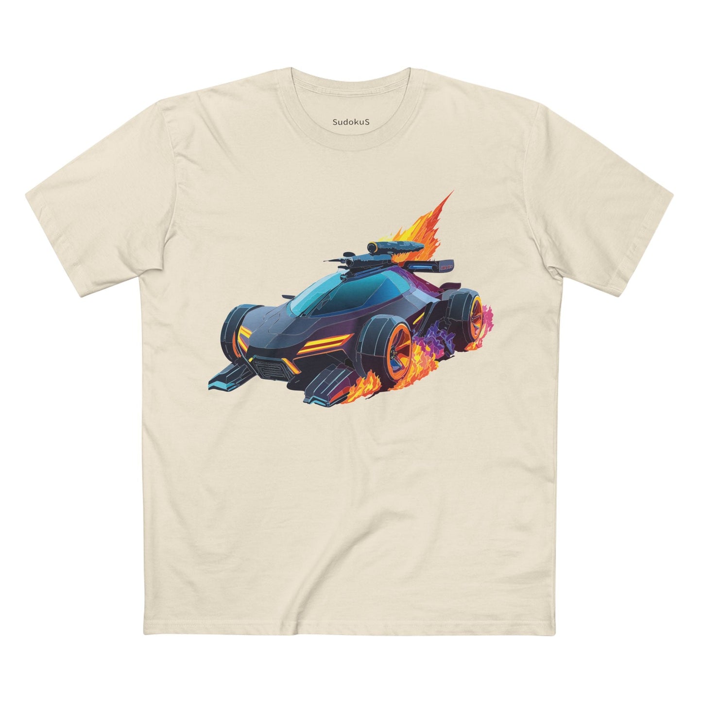 Car Graphic Unisex 100 Cotton Staple Tee 15
