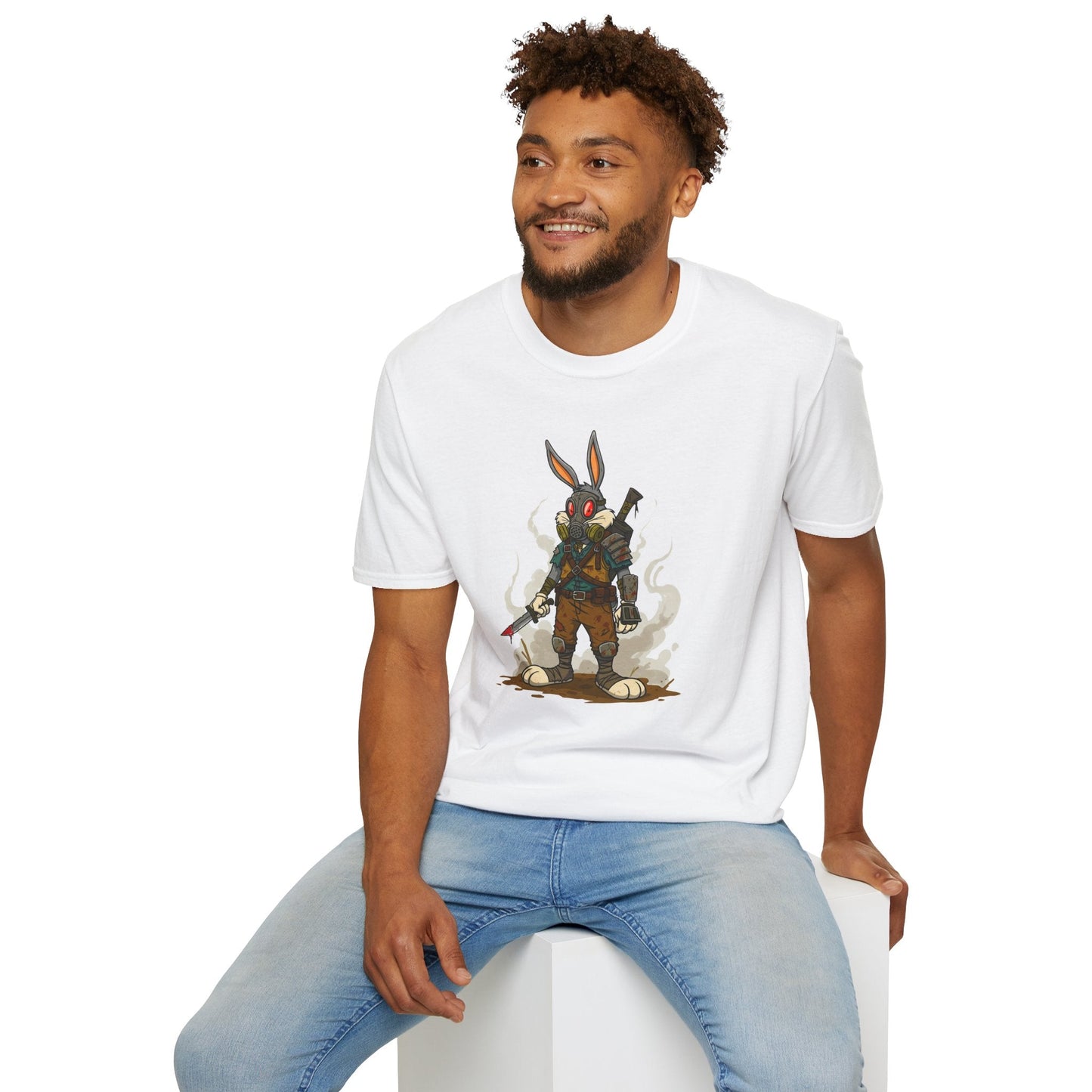 Bugs Bunny T Shirt Unisex Softstyle Cotton Tee With Cartoon Animation Design Artwork