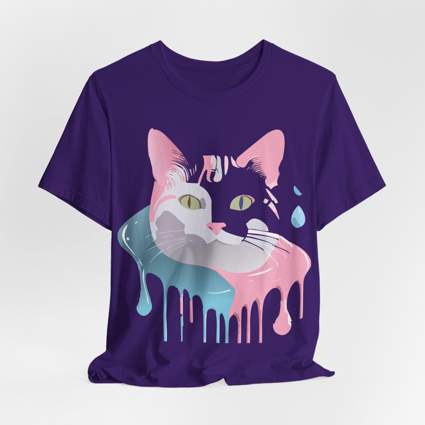 Cat Graphic Tee Unisex Short Sleeve T Shirt Adelpha Vintage Inspired Design